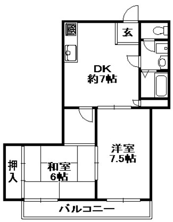 ユマニティマンションの物件間取画像